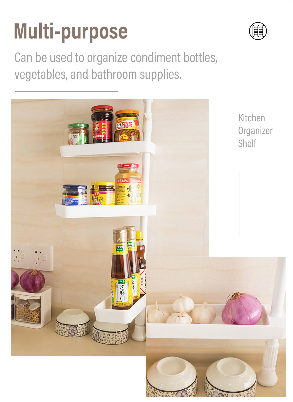 Simple Style Kitchen Storage Racks-6